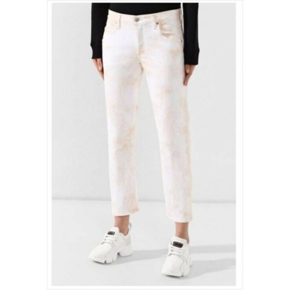 Citizens of Humanity COH Emerson Slim Boyfriend Cropped Jeans Rose Cloud Sz 24